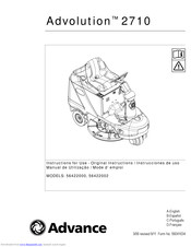 Advance acoustic Advolution 2710 Instructions For Use Manual