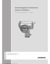 Siemens SITRANS F M TRANSMAG 2 Operating Instructions Manual