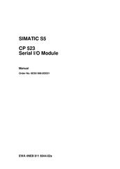 Siemens SIMATIC S5 CP 523 Manual