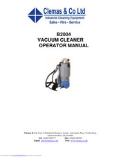 Clemas & Co B2004 Operator's Manual