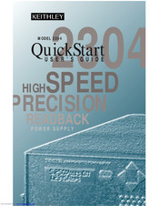 Keithley 2304a Quick Start User Manual