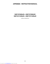 Sanyo SAP-CV94GJH Instruction Manual