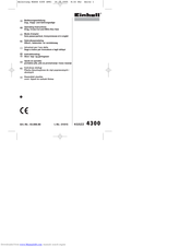 EINHELL KGSZZ 4300 Operating Instructions Manual