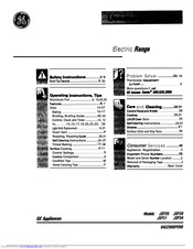 GEAppliances JSP31 JSP34 Use And Care Manual