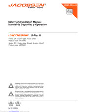 Jacobsen G-Plex III Safety And Operators Manual