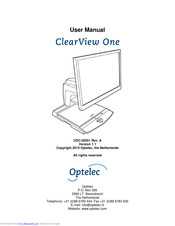 Optelec clearview one User Manual
