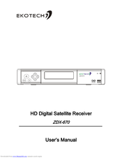 Ecotech ZDX-670 User Manual