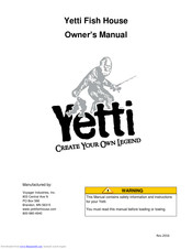Yetti fish house Owner's Manual