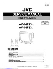 JVC AV-14F13 Service Manual