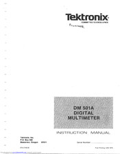 Tektronix TM 500 Series DM 501A Digital Multimeter Instruction Manual 