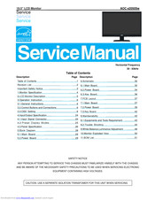Energy Star e2050sw Service Manual