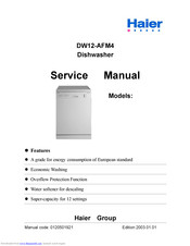 Haier DW12-AFM4 Service Manual