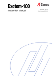 Struers Exotom 100 Instruction Manual