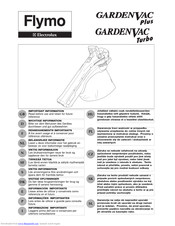 Electrolux Garden Vac Turbo Important Information Manual