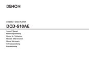 Denon DCD-510AE Owner's Manual