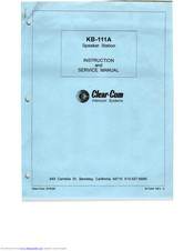 ONE CLEAR-COM KB-111A SPEAKER STATION #9786 