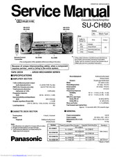 Panasonic SU-CH80 Service Manual