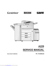 Ricoh A229 Service Manual