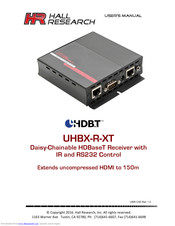 Hall Research Technologies UHBX-R-XT User Manual