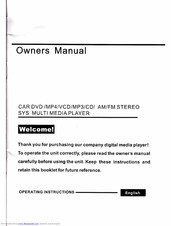 Multitronic DVD3207 Owner's Manual