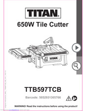 Titan TTB597TCB Instructions Manual
