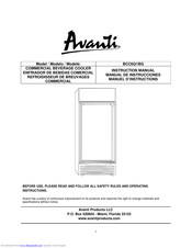 Avanti BCC6Q1BG Instruction Manual