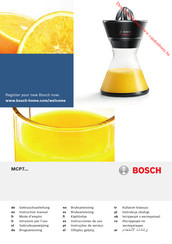 Bosch MCP7 SERIES Instruction Manual