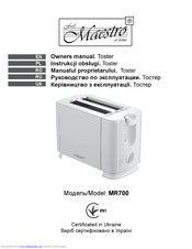 Maestro MR700 Owner's Manual