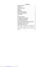 Mastech MS2208 Instruction Manual