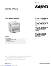 Sanyo VMC-8615FP Service Manual