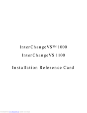 Comtrol InterChangeVS 1100 Installation Reference Manual