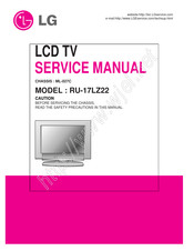 LG RU-17LZ22 Service Manual