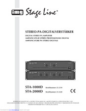IMG STAGE LINE STA-2000D Instruction Manual