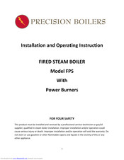 Precision FPS-62-84 Installation And Operating Instruction