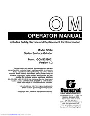 General Equipment SG24 Operator's Manual