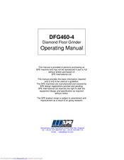 SPE DFG460-4 Operating Manual