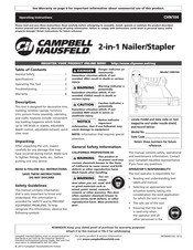 Campbell Hausfeld CHN104 Operating Instructions Manual