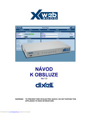 dixell XWEB 3000 Instruction Manual