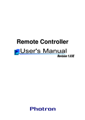 Photron Revision 1.03E User Manual