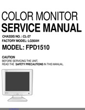 Gateway FPD1510 Service Manual