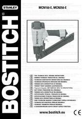 Bostitch MCN250-E Original Instructions Manual