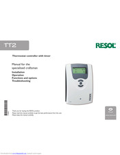 Resol tt2 Manual