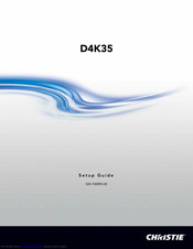 Christie D4K35 Setup Manual