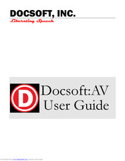 Docsoft AV User Manual