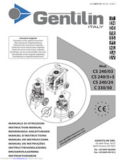 Gentilin CS 240/03 Instruction Manual