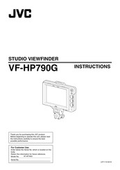 Jvc VF-HP790G Instruction
