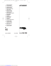 EINHELL E-WS 125/950 Operating Instructions Manual