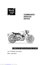 Norton Commando 1969 Service Notes