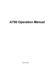 API A790 Operation Manual