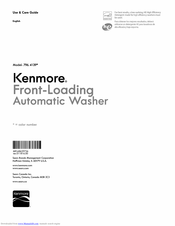 Kenmore 796. 4139 series Use & Care Manual